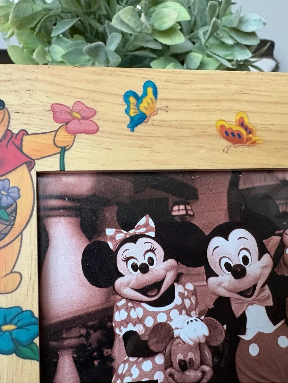 Disney Winnie the Pooh Wooden Photo Frame - Natural Finish 4x6